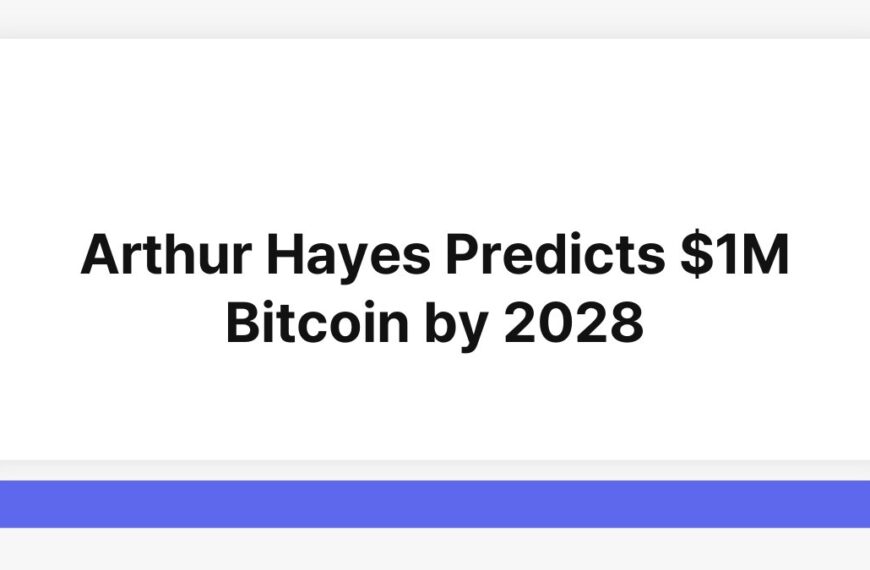 Arthur Hayes Predicts $1M Bitcoin by 2028 5