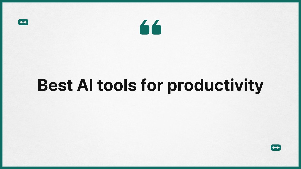 Best AI tools for productivity 1