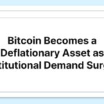 Bitcoin Becomes a Deflationary Asset as Institutional Demand Surges