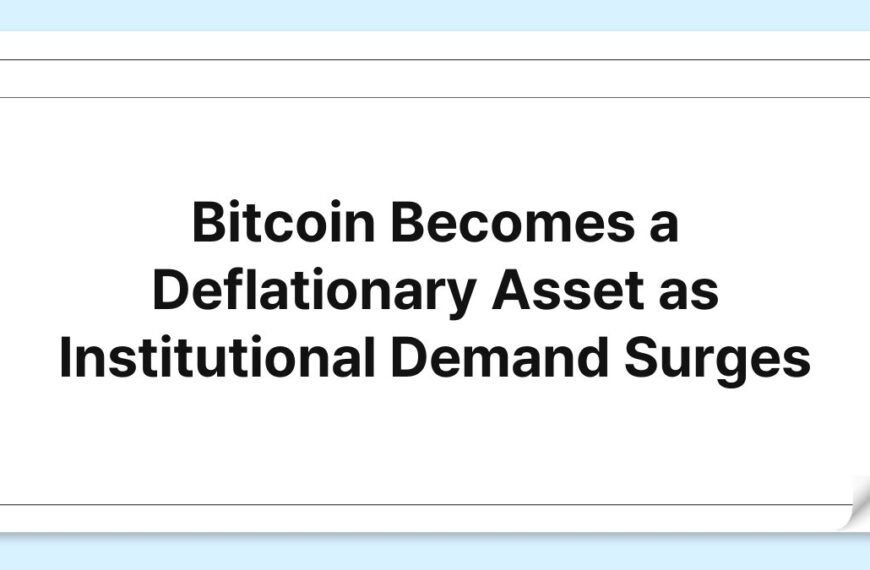 Bitcoin Becomes a Deflationary Asset as Institutional Demand Surges 3