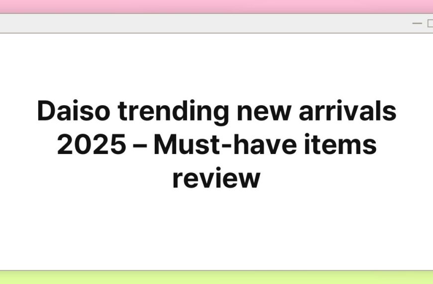 Daiso trending new arrivals 2025 – Must-have items review 5