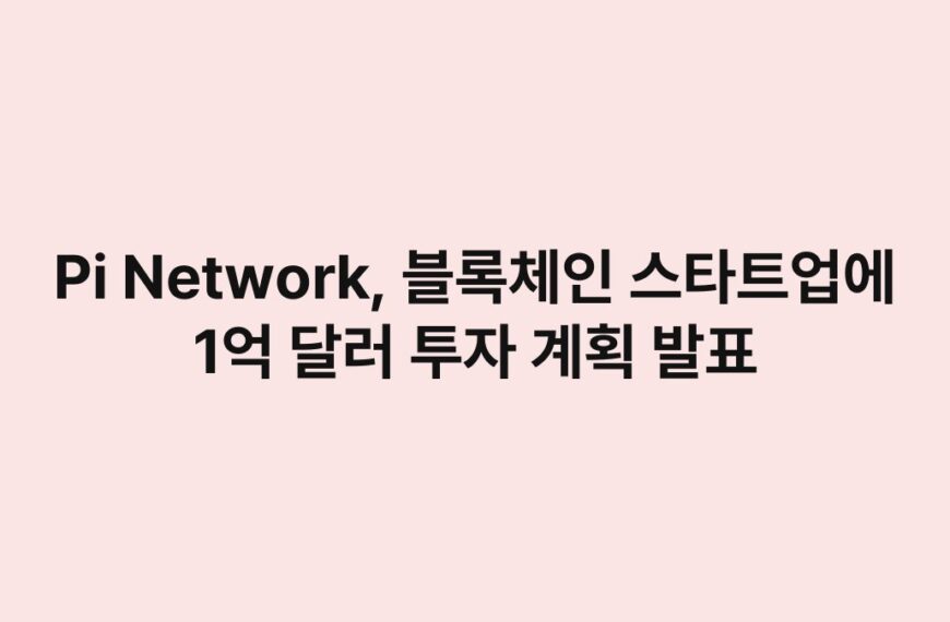 Pi Network, 블록체인 스타트업에 1억 달러 투자 계획 발표 4