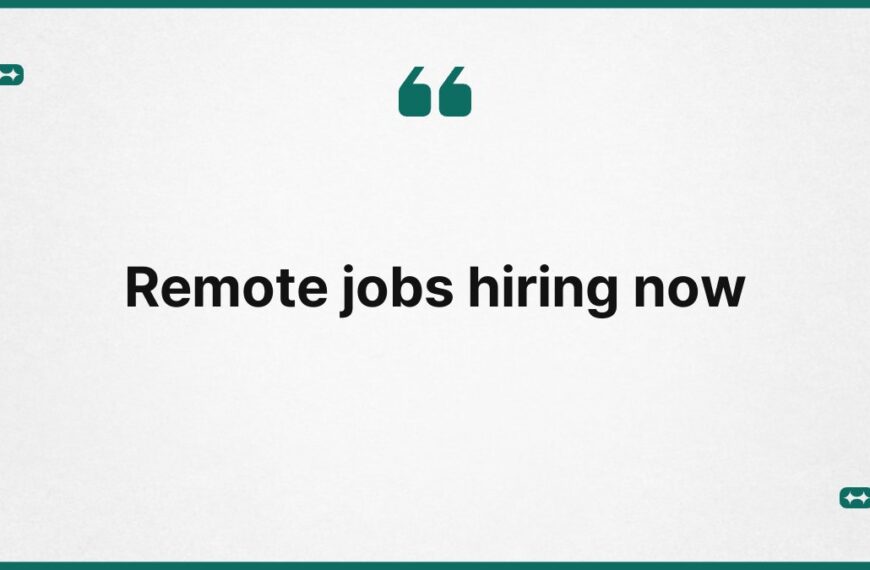 Remote jobs hiring now 4