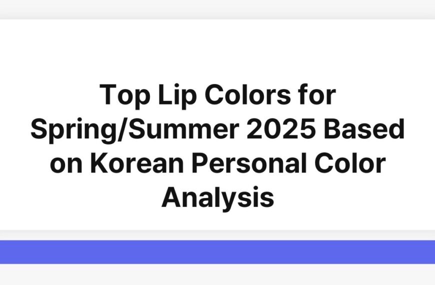 Top Lip Colors for Spring/Summer 2025 Based on Korean Personal Color Analysis 6