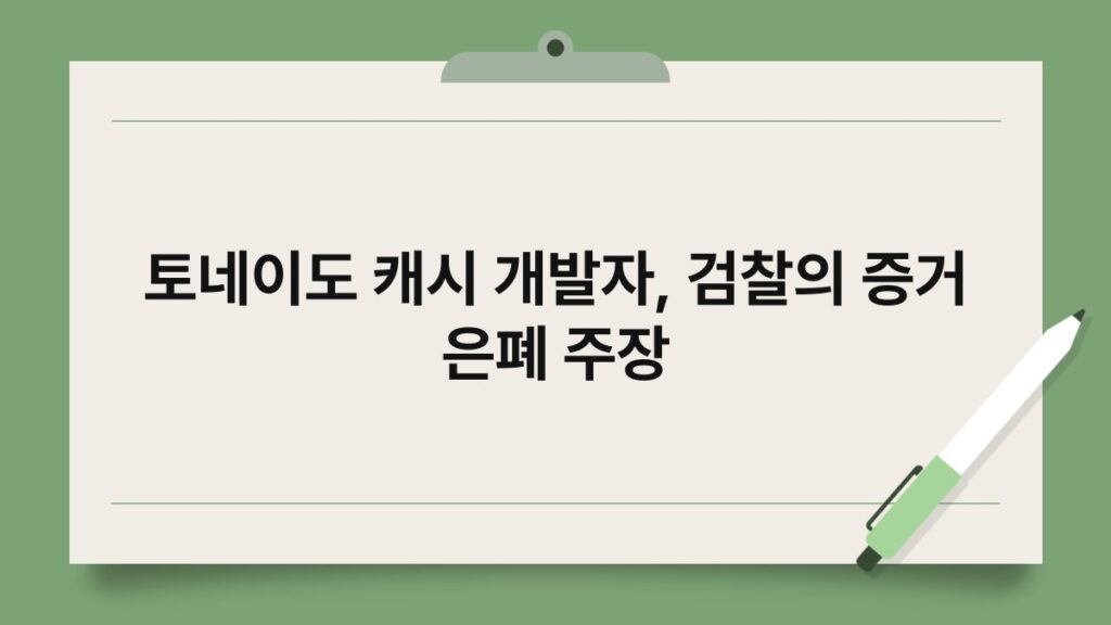 토네이도 캐시 개발자, 검찰의 증거 은폐 주장 4
