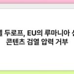 파벨 두로프, EU의 루마니아 선거 콘텐츠 검열 압력 거부
