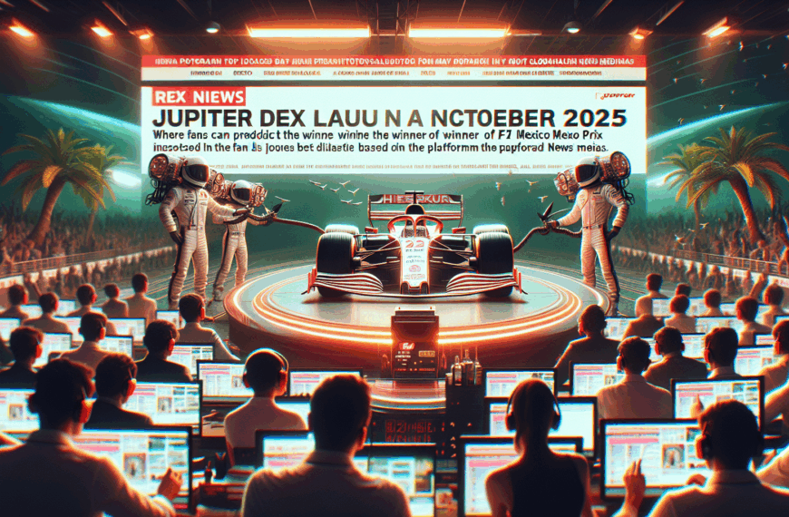 주피터 DEX, F1 멕시코 그랑프리 우승자 예측 시장 출시 2